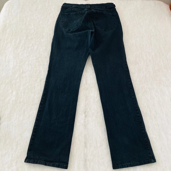 NYDJ Womens Black High Rise Five Pocket Design Bootcut Denim Jeans Size 12 - Picture 2 of 9